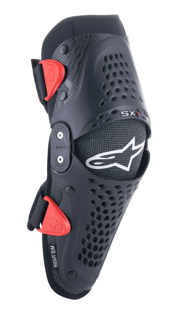 Alpinestars Youth SX-1 Knee Protector, CE Certified Kids Motocross Knee Guard with Dual Pivot Hinge