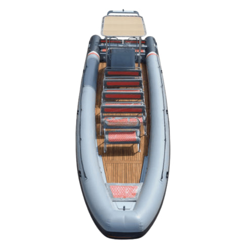 Aluminium RIB Boat 10.7m with Teak Floor, 18 to 20 Person Hypalon RIB with 450 L Fuel Tank