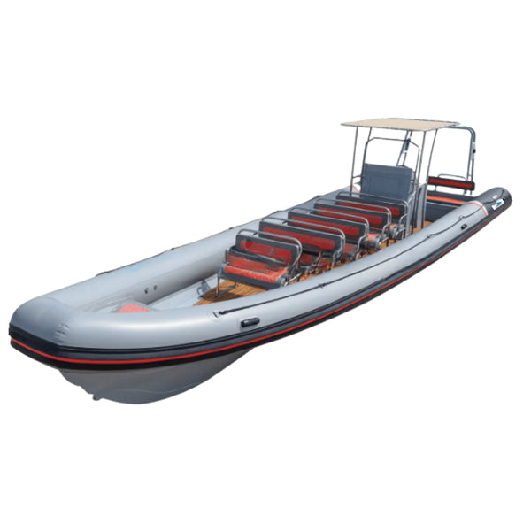 Aluminium RIB Boat 10.7m with Teak Floor, 18 to 20 Person Hypalon RIB with 450 L Fuel Tank