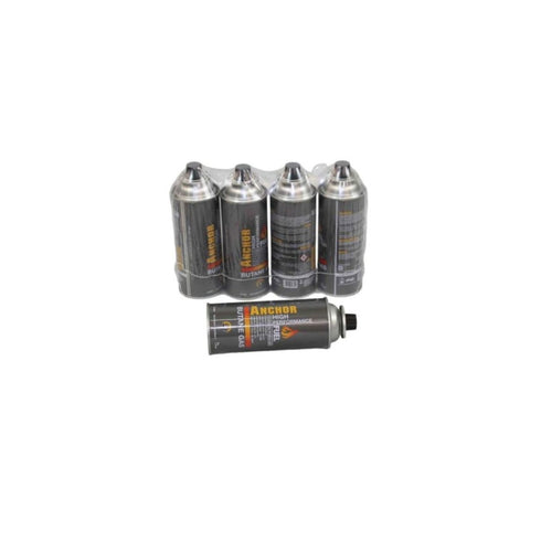 Anchor Butane Gas 4 x 220 g, Butane Gas Canisters Pack of 4 for Portable Camping Stoves and Grills