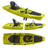 Angler X Flap Pedal Kayak SK-34, 3m Single Fishing Kayak with Stadium Seat and 220 cm Paddle