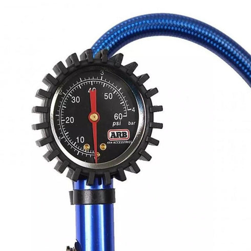 ARB Analog Tire Inflator, Heavy - Duty Gauge, Easy Read Dial with Clip - on Chuck, Suitable for Fast Off - Road Inflation