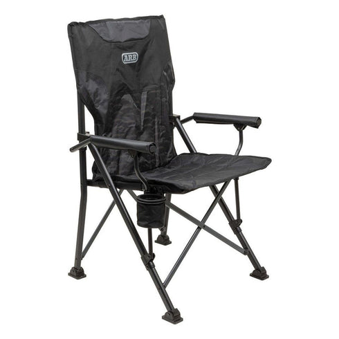 ARB Base Camp Chair, Lightweight Folding Design, Breathable Mesh Panels with Cup Holder, Suitable for Outdoors/Events