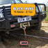 ARB Black Snake Recovery Strop, 10m Length, 8 Ton Capacity with Steel Thimbles, Suitable for Heavy Vehicle Recovery