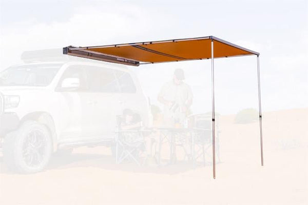 ARB Canopy Awning in Black Aluminum Housing - 2.5m x 2.5m Retractable Shelter with Integrated LED Lighting