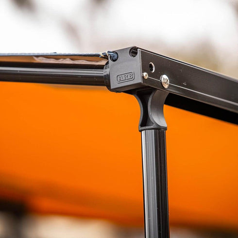 ARB Canopy Awning in Black Aluminum Housing - 2.5m x 2.5m Retractable Shelter with Integrated LED Lighting