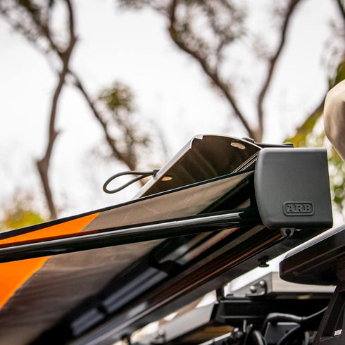 ARB Canopy awning in black aluminum housing ARB 2.5 mx 2.5 m with LED lighting