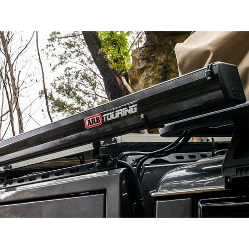 ARB Canopy awning in black aluminum housing ARB 2.5 mx 2.5 m with LED lighting