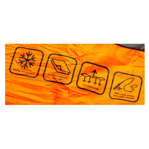 ARB Compact Sleeping Bag, Lightweight Thermal Material, Micro - Fleece Lining, Suitable for Camping/Touring