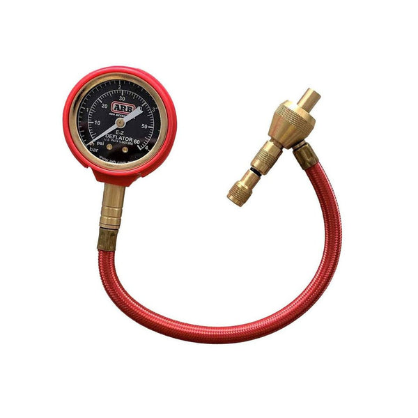 ARB E - Z Tire Deflator, Analog Gauge, Precision Air Down Tool with Brass Fittings, Suitable for 4x4/Off - Road Use