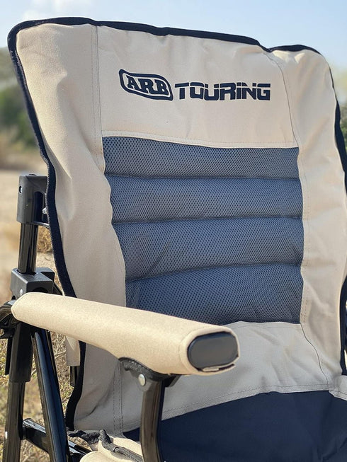ARB Layback Folding Chair, Padded Seat with Adjustable Backrest, Carry Bag Included, Suitable for Camping/Relaxing