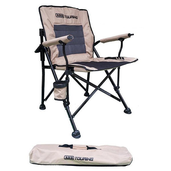 ARB Layback Folding Chair, Padded Seat with Adjustable Backrest, Carry Bag Included, Suitable for Camping/Relaxing