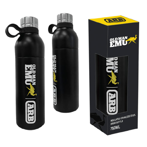 ARB Old Man Emu (OME) Drink Bottle, 750ml Stainless Steel, Vacuum Insulated, Suitable for Hiking/Off - Roading