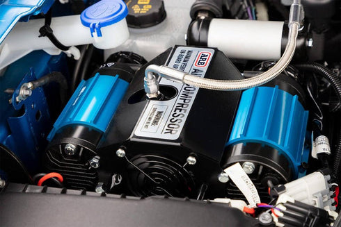 ARB On - Board Twin Air Compressor Kit, High Performance Vehicle Mounted System, Suitable for Tools and Air Lockers