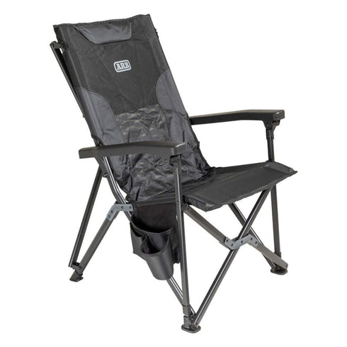 ARB Pinnacle Camp Chair, High Back Ergonomic Design, Durable Fabric with Storage Pockets, Suitable for Camping Comfort
