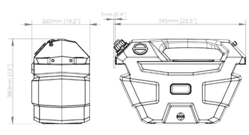 ARB Portable Diesel Tank, 30L Capacity, High - Density Polyethylene, Suitable for Fuel Storage/Off - Road Expeditions