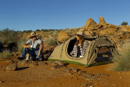 ARB SkyDome Double Swag Tent, 2150 x 1400mm, High - Density Mattress, Waterproof Canvas, Suitable for Luxury Overlanding