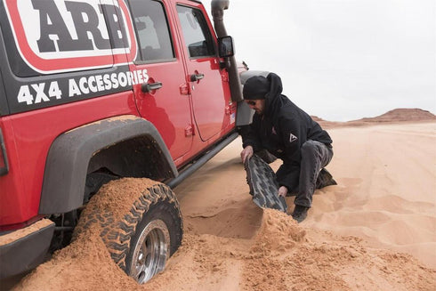 ARB TRED Pro Recovery Boards, Monument Grey/Orange, Superior Traction Technology, Suitable for Sand/Mud/Snow Recovery