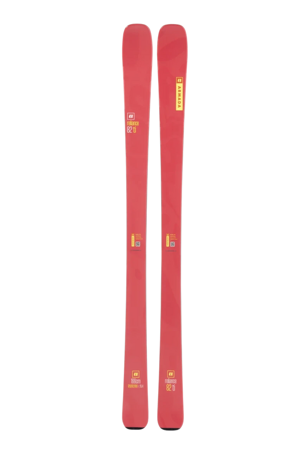 Armada Reliance 82 Ti Women's Skis, Titanal Frontside Carving Ski for High Speeds and High Edge Angles