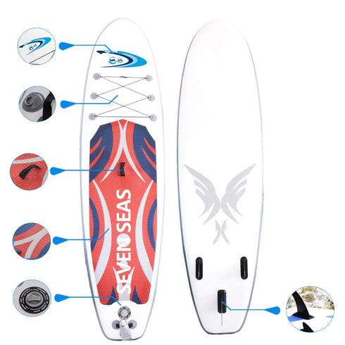 Armour Inflatable Stand Up Paddle Board, iSUP Package with Paddle, Pump, Leash and Dry Bag
