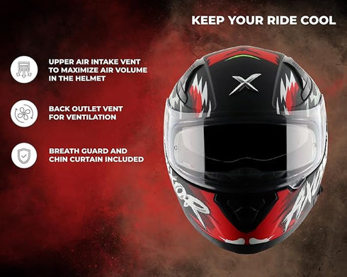 Axor Apex Falcon Black Grey Helmet