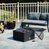 Bad Axe The Log Cabin Firepit, Cozy Rustic Design, Heavy Duty Construction, Stable Base, Suitable for Outdoor Relaxation