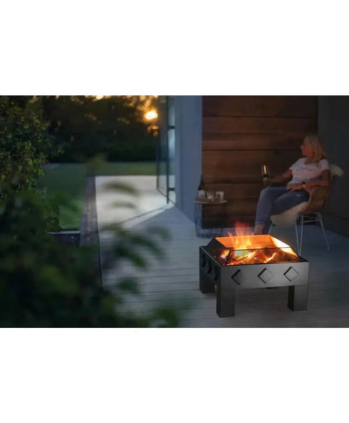 Bad Axe The Spark Firepit, Compact Efficient Design, High - Heat Output, Portable Steel Frame, Suitable for Outdoor Enthusiasts