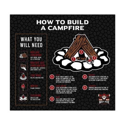 Bad Axe Firewood Olive 40L Sack Approx 15kg - Unique and Fragrant Olive Wood