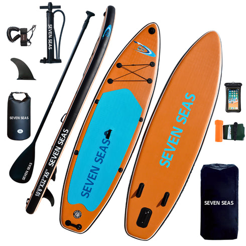 Balsa Inflatable Stand Up Paddle Board, iSUP Package with Paddle, Pump, Leash and Dry Bag