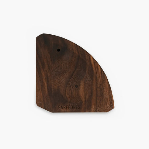 Barebones Cast Iron Wood Scraper, Walnut Hardwood Pan Scraper for Cleaning Skillets Without Damaging Seasoning