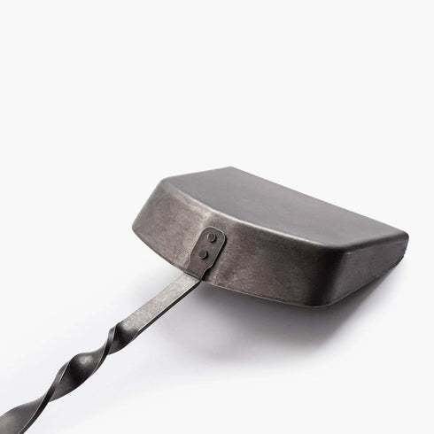 Barebones Cowboy Grill Coal Shovel, Long Handled Forged Steel Fire Shovel with Walnut Handle for Campfire Cooking
