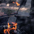 Barebones Cowboy Grill Coal Shovel, Long Handled Forged Steel Fire Shovel with Walnut Handle for Campfire Cooking