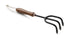 Barebones Cultivator Hand Tool, Durable Stainless Steel Tines, Walnut Handle, Ergonomic Design, Suitable for Landscaping