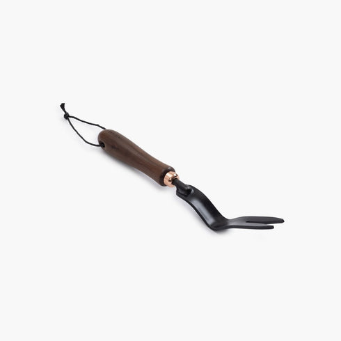 Barebones Dandelion Weeding Fork, Walnut Handle Hand Weeder with Heat-Treated Stainless Steel V Blade