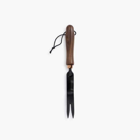 Barebones Dandelion Weeding Fork, Walnut Handle Hand Weeder with Heat-Treated Stainless Steel V Blade