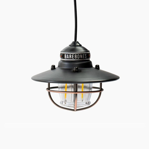 Barebones Edison Pendant Light Antique Bronze, USB Powered Hanging LED Light with 10 ft Cable and Carabiner