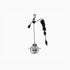 Barebones Edison Pendant Light Vintage White, USB Powered Hanging LED Light with 10 ft Cable and Carabiner