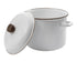 BareBones Enamel Stock Pot Eggshell