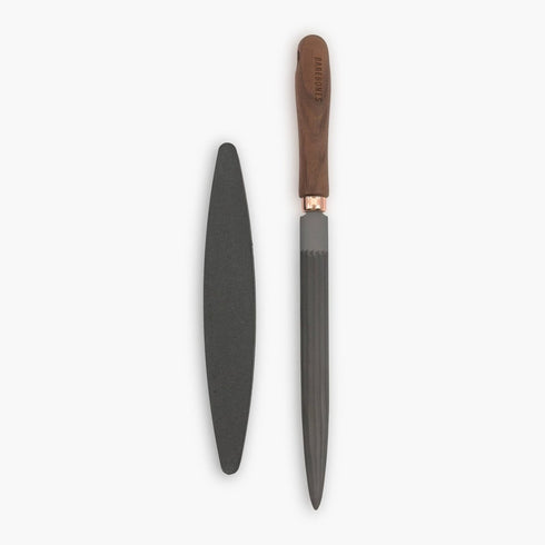 Barebones File and Stone Sharpening Kit, Swiss Pattern File and 180/380 Grit Stone for Axes and Garden Tools