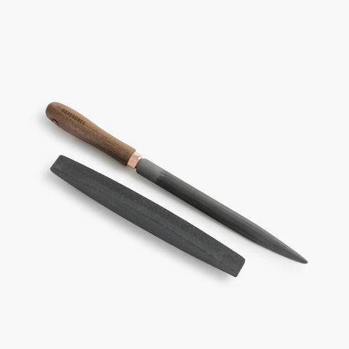 Barebones File and Stone Sharpening Kit, Swiss Pattern File and 180/380 Grit Stone for Axes and Garden Tools