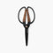 Barebones Garden Scissors Large, Heat-Treated Stainless Steel Harvest Shears with Walnut Handle and 4 Inch Blades