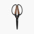 Barebones Garden Scissors Large, Heat-Treated Stainless Steel Harvest Shears with Walnut Handle and 4 Inch Blades