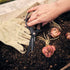 Barebones Garden Scissors Large, Heat-Treated Stainless Steel Harvest Shears with Walnut Handle and 4 Inch Blades