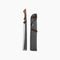 Barebones Japanese Nata Tool, 12 Inch Stainless Steel Bush Machete with Walnut Handle and Belt Sheath