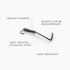 Barebones Japanese Weeding Hoe, Stainless Steel Hand Hoe with Walnut Handle for Weeding and Garden Beds