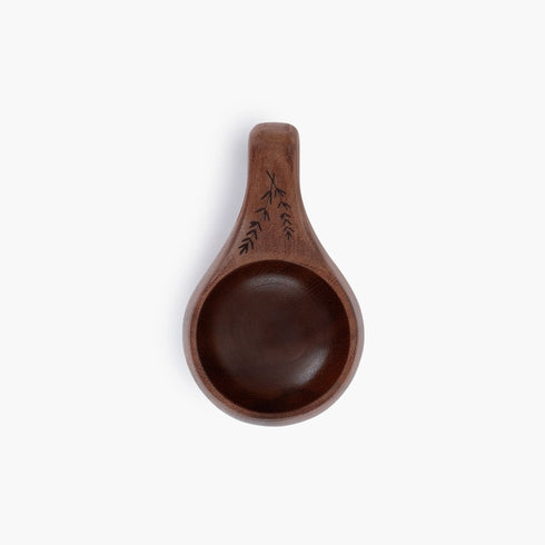 Barebones Kuksa Wooden Drinking Cup 4 oz, Handmade Acacia Wood Camp Cup with Leather Hanging Cord