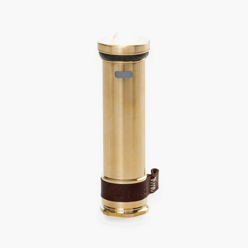 Barebones Mini Flashlight, Rechargeable 150 Lumen Pocket Torch with Magnetic Base and Vintage Dome Lens