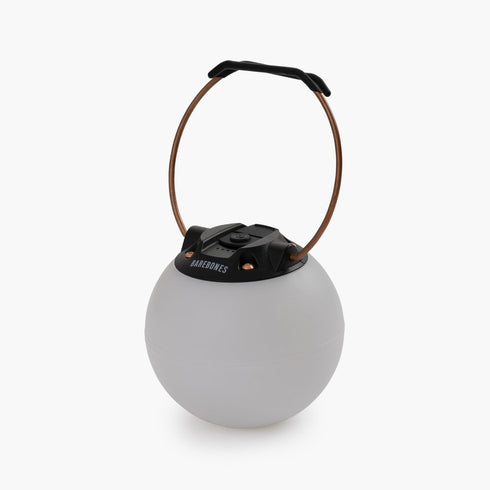Barebones Multi-Colored Globe Light, Rechargeable LED Camping Lantern with 9 Colors and Hang or Stand Legs
