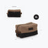 Barebones Neelum 3L Dopp Kit, Waxed Cotton Toiletry Bag with Leather Details for Travel and Camping