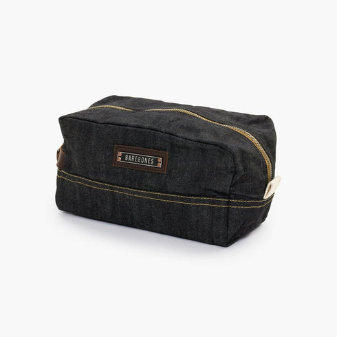 Barebones Neelum 3L Dopp Kit, Waxed Cotton Toiletry Bag with Leather Details for Travel and Camping